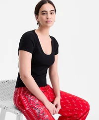 On 34th Women's Scoop-Neck Layering T-Shirt, Macy's Exclusive