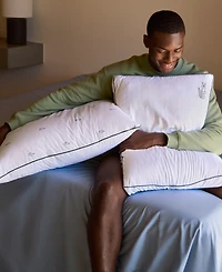 Lacoste Home Allover Crocs Cotton Firm Density Pillow, Standard/Queen