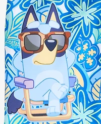 Bluey Toddler Boys' 2T-4T Short-Sleeve Rashguard & Mesh-Lined Swim Trunks, 2-Piece Set