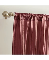 Elrene Home Fashions Athena Faux Silk Window Curtain Scarf Set