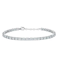 Bling Jewelry Traditional Natural Oval Topaz Garnet Strand Tennis Bracelet .925 Sterling Silver-7.5 Inch