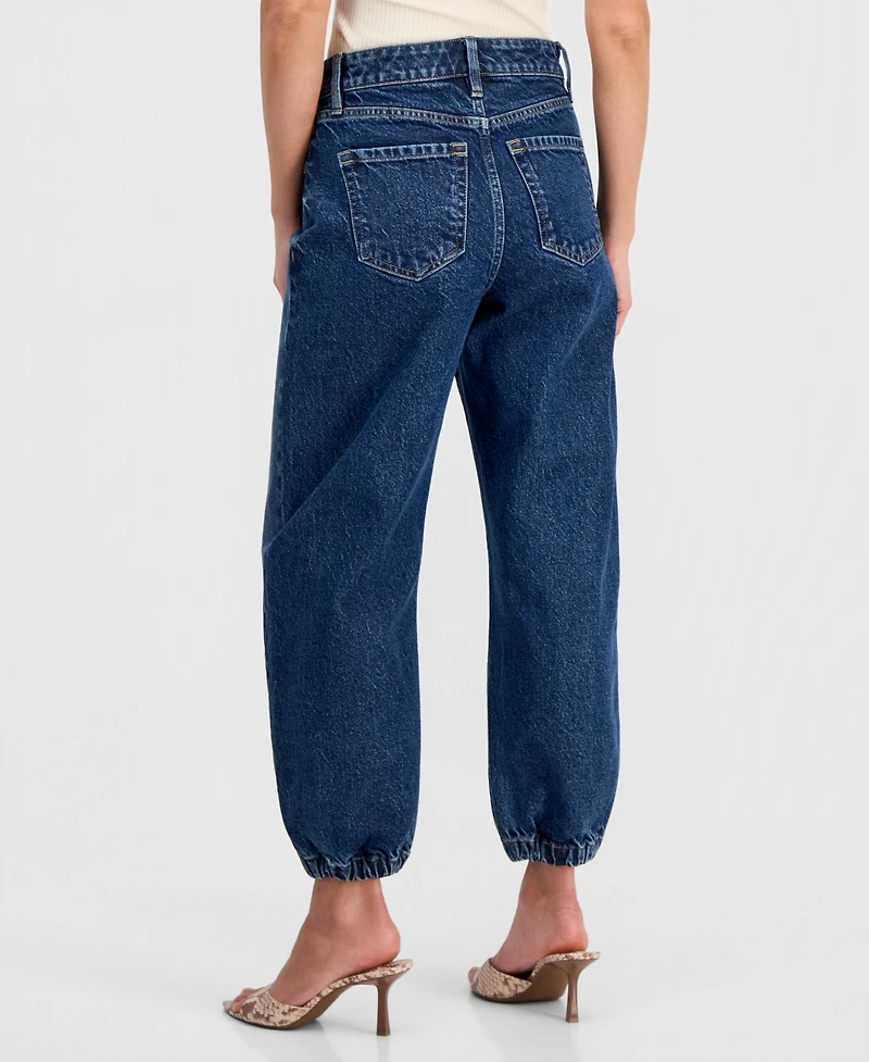 I.n.c. International Concepts Petite High-Rise Barrel Ankle Jeans, Created for Macy's