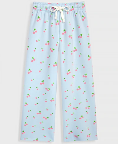 With Jules Girls 7-16 Wide-Leg Printed Sweatpants