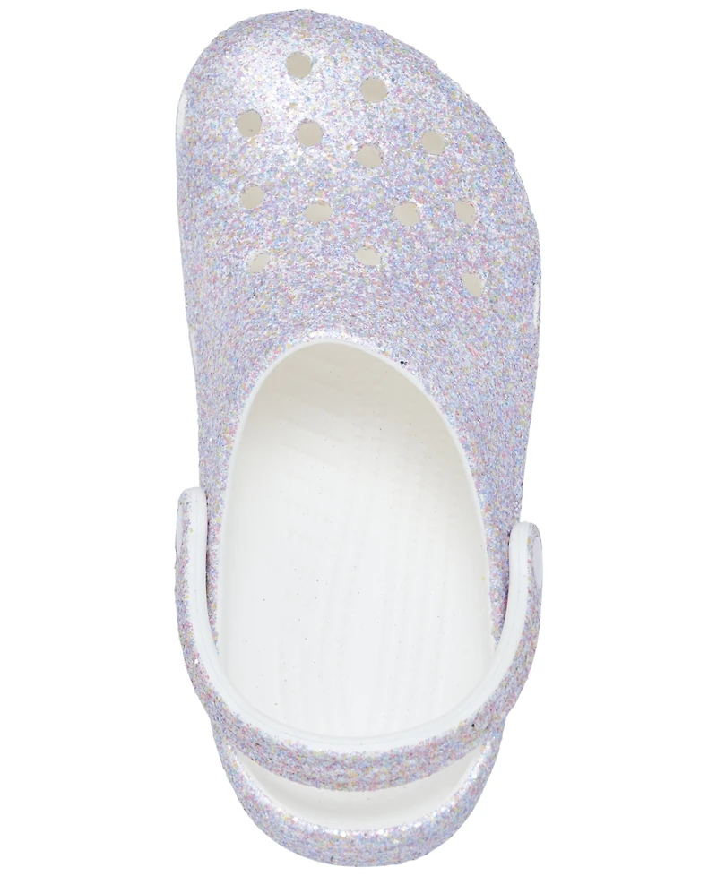 Crocs Big Girls Glitter Classic Clogs from Finish Line