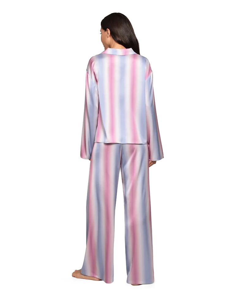 Midnight Bakery Women's Striped Top & Pants, 2-Piece Set