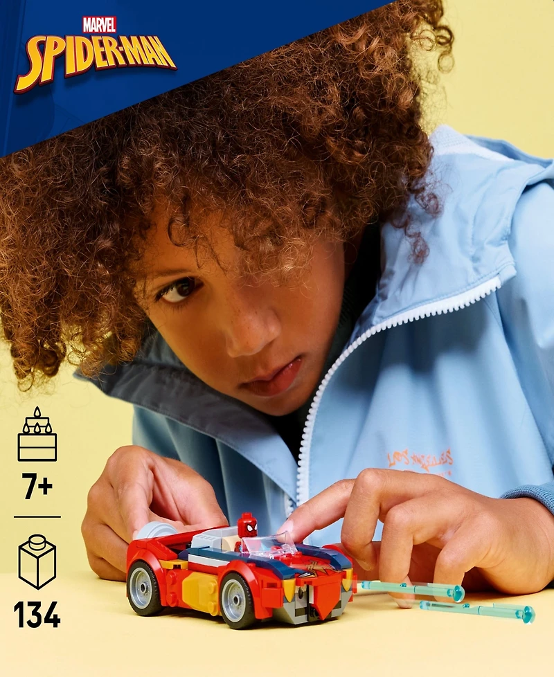 Lego Marvel Spider-Man Car vs. Venomized Wolverine Building Toy 76336, 134 Pieces