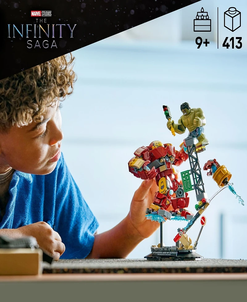 Lego Marvel Epic Battle: Hulkbuster vs. The Hulk Building Set 76343, 413 Pieces