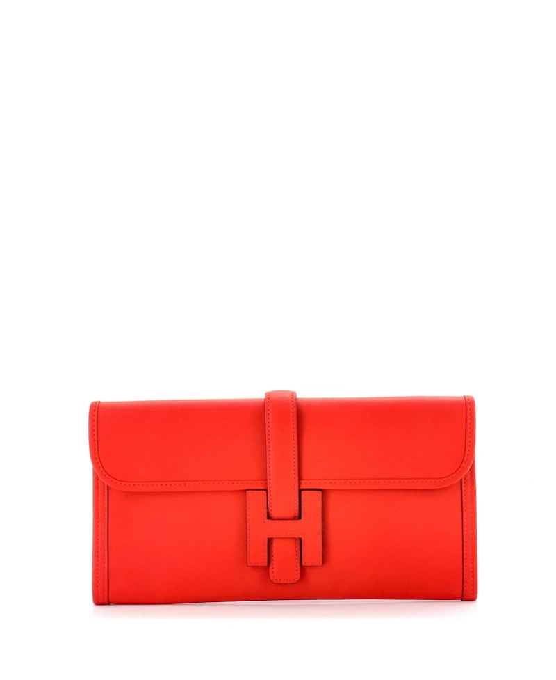Pre-Owned HERMES 29 Jige Elan Clutch Swift