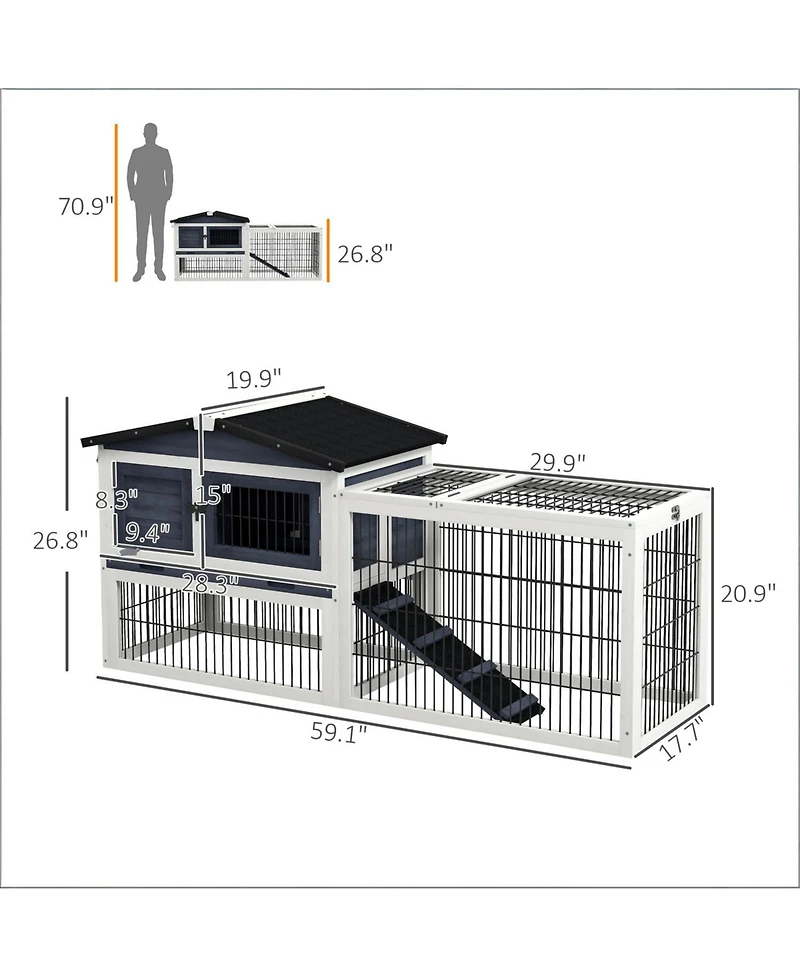 Aostirmotor Secure Outdoor Cat Hutch
