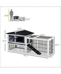 Aostirmotor Secure Outdoor Cat Hutch