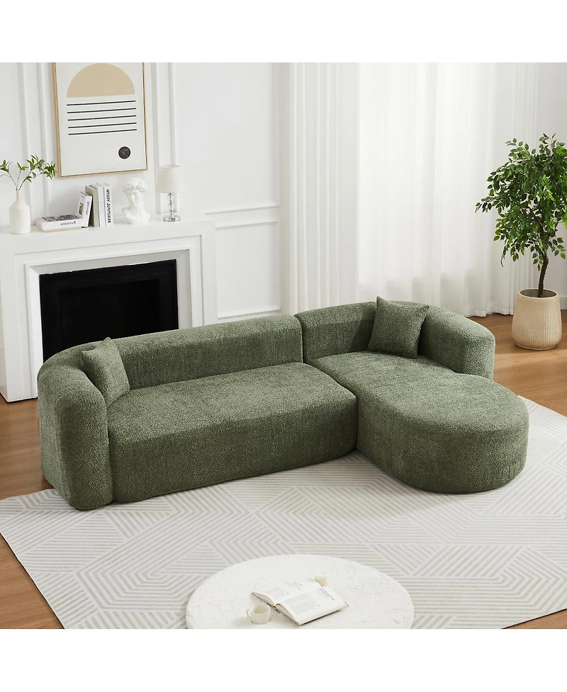 Streamdale Furniture Cloud-Like Chenille Modular Sofa - No Assembly Required