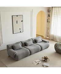 Streamdale Furniture High-Density Sponge Sherpa Fabric Modular Compression Sofa