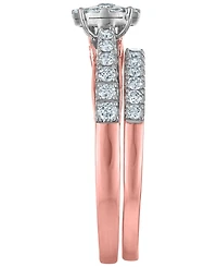 Macy's Diamond (3/4 ct. t.w.) Bridal Set Ring in 14k Two-Tone Gold