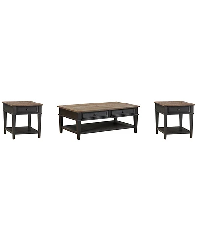 Furniture Dawnwood 3-Pc. Wood Occasional Rectangle Table Set