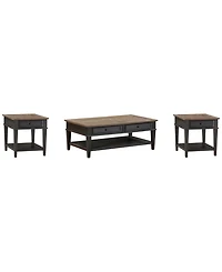 Furniture Dawnwood 3-Pc. Wood Occasional Rectangle Table Set