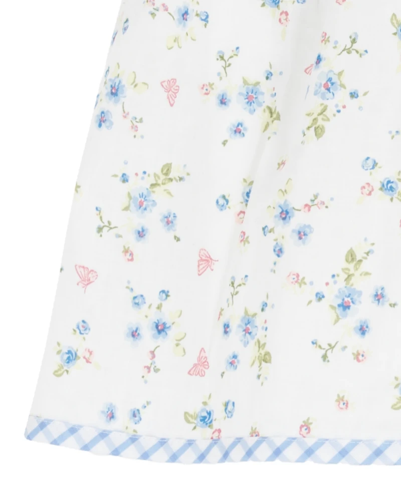 Rare Editions Baby Girls' Scallop Flower Embroidered Short-Sleeve Dress and Panty, 2-Piece Set