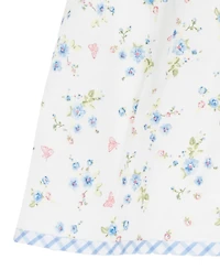 Rare Editions Baby Girls' Scallop Flower Embroidered Short-Sleeve Dress and Panty, 2-Piece Set