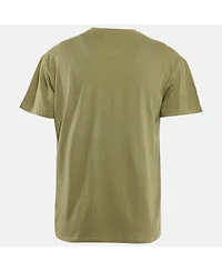 Pre-Owned Versace Women's Jeans Green Printed Jersey Crewneck T-Shirt