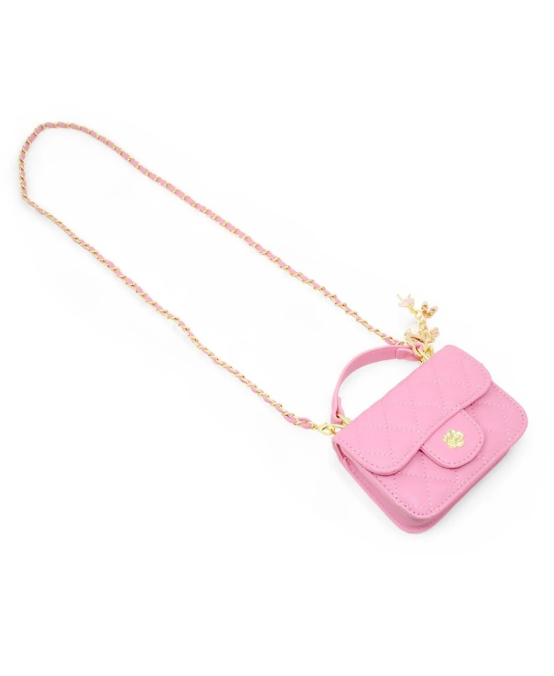 Zomi Gems Girls Tiny Quilted Ballet Charm Handbag, Pink