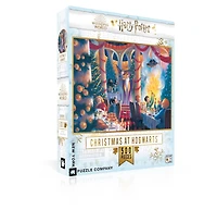 New York Puzzle Company Christmas at Hogwarts 500 500 Piece Puzzle