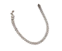 Sohi Women's Silver-Toned Choker Necklace