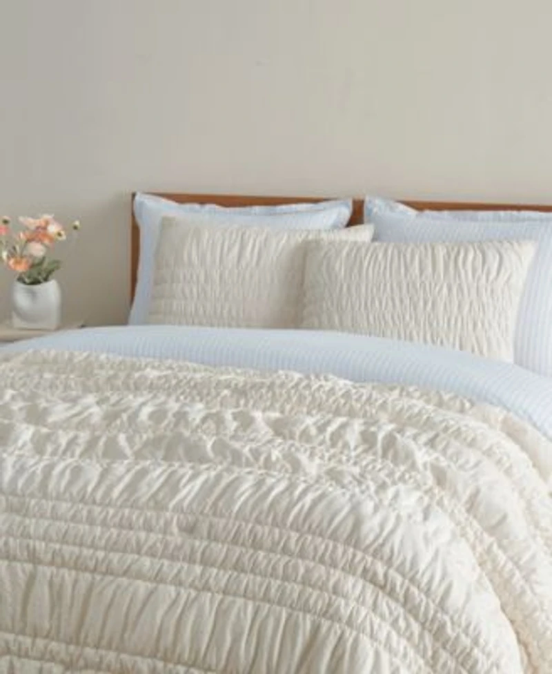 Ugg Devon Tide Ruched Quilt Set