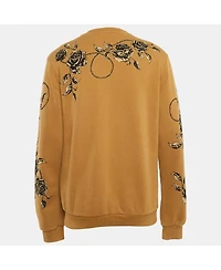 Pre-Owned Dolce & Gabbana Men's Brown Patterend Knit Sweatshirt