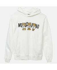 Pre-Owned Moschino Men's Teen White Teddy Print Cotton