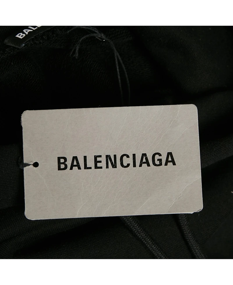 Pre-Owned Balenciaga Men's Black Political Campaign Cotton Hoodie