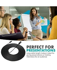 Movo PM10EC6 20-foot (6m) Trrs Female 3.5mm to Trrs Male 3.5mm Microphone Extension Cable for Smartphones