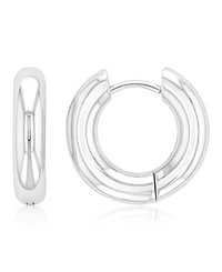 Roxy Waterproof Platinum 15mm Huggie Earrings