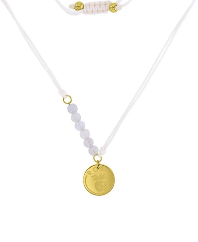Roxy Waterproof Yellow Pineapple Labradorite Adjustable Necklace