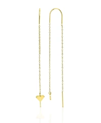 Roxy Waterproof Yellow 65mm Hibiscus Threader Earrings