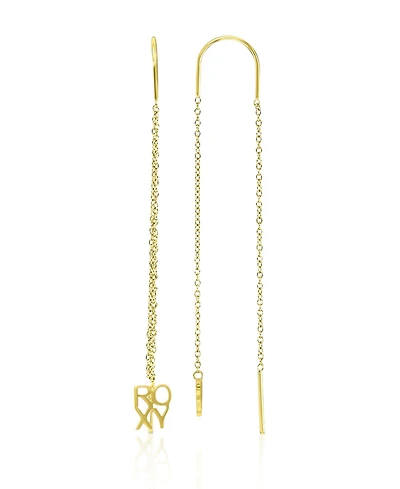 Roxy Waterproof Yellow 65mm Palm Tree U Shape Threader Earrings