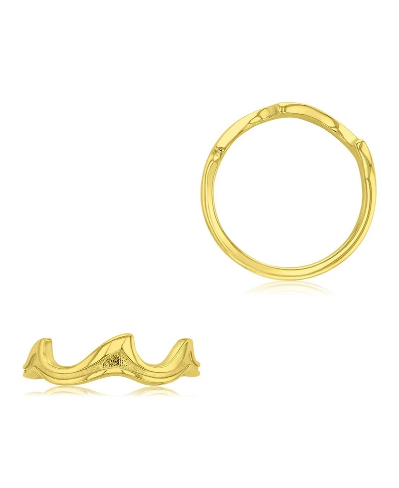 Roxy Waterproof Yellow Trio Waves Ring