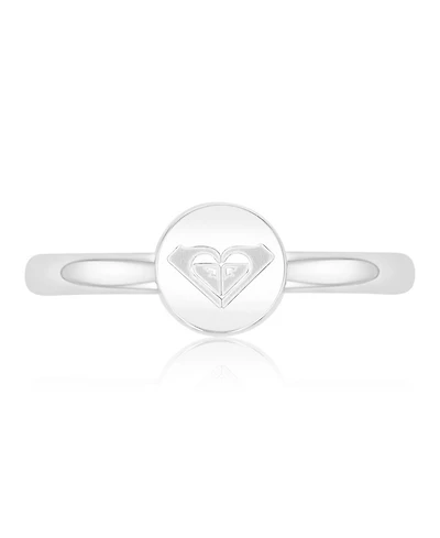 Roxy Waterproof Platinum Triangular Heart Toe Ring