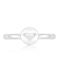 Roxy Waterproof Platinum Triangular Heart Toe Ring