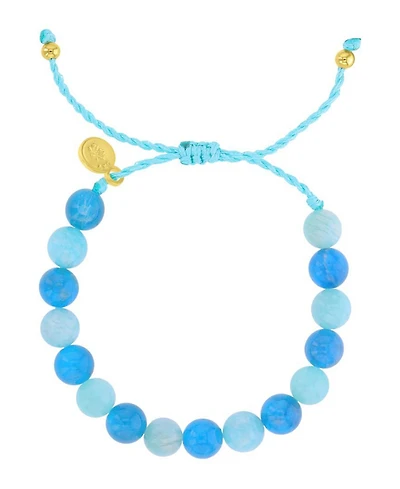 Roxy Brass Yellow Amazonite Beads Adjustable Bracelet