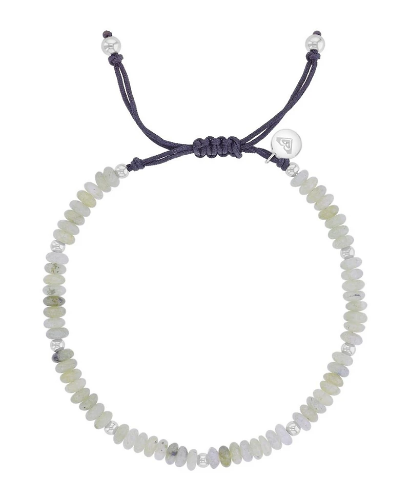 Roxy Waterproof Platinum Grey Labradorite Adjustable Bracelet