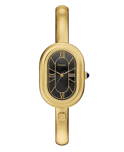 Fossil Women's Sloan Three-Hand Gold-Tone Stainless Steel Watch, 24mm