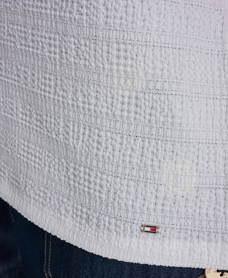 Tommy Hilfiger Women's Textured Crewneck Top