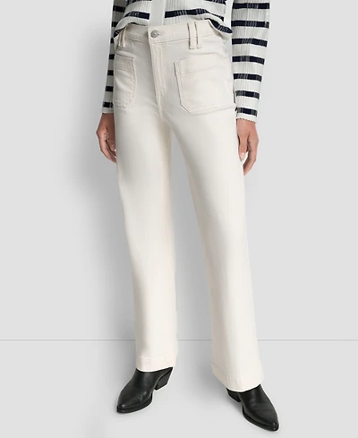 Dkny Jeans Women's High-Rise Relaxed Flare