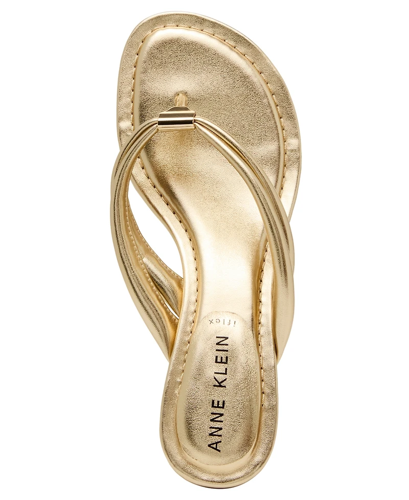 Anne Klein Women's Bari Slip-On Wedge Sandals