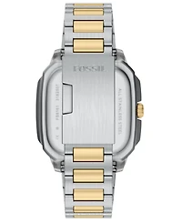 Fossil Men's Crosby Three-Hand Date Two-Tone Stainless Steel Watch, 42mm