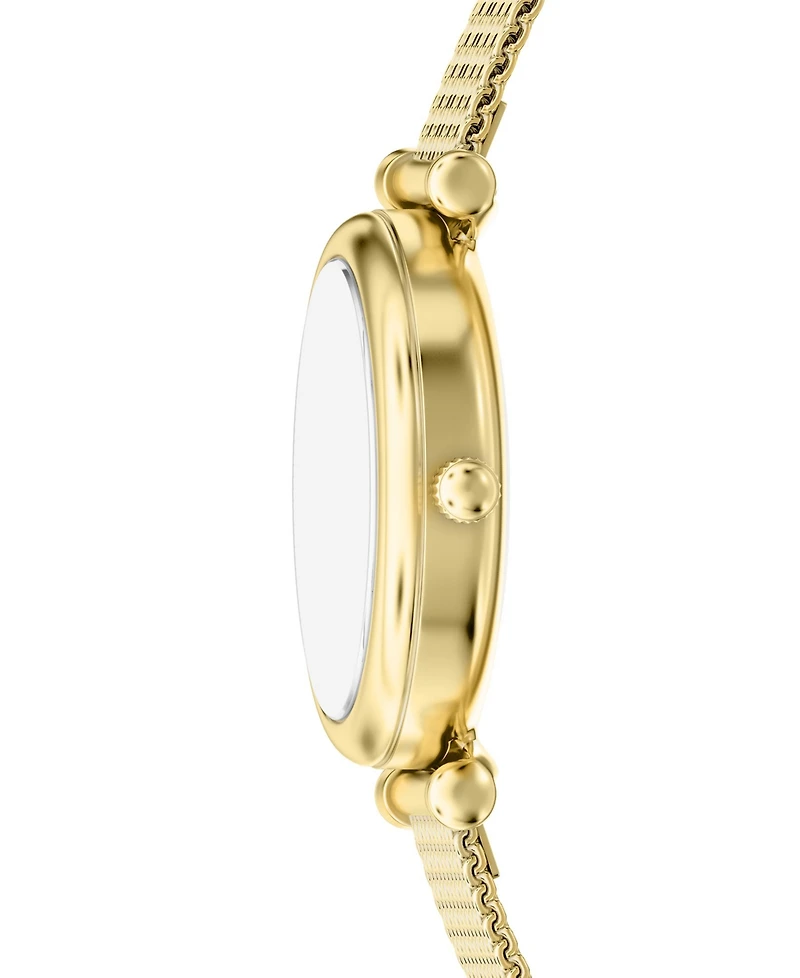 Fossil Women's Carlie Three-Hand Gold-Tone Stainless Steel Watch, 28mm