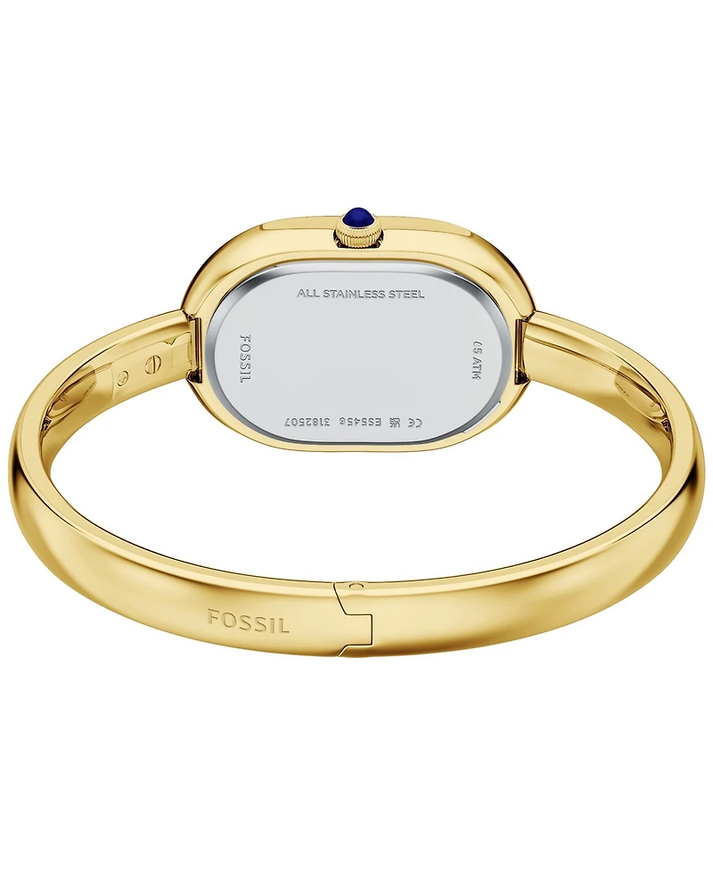 Fossil Women's Sloan Three-Hand Gold-Tone Stainless Steel Watch, 24mm