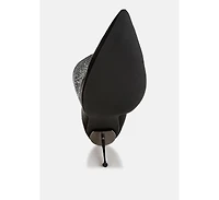 Podstar Rhinestones Embellished Foldover Boots