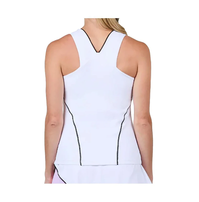 Sofibella Women's Mystic Sunrise 23 Inch Racerback Tennis Tank Tops