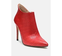 Rag & Co Lolita Woven Texture Stiletto Boot Women