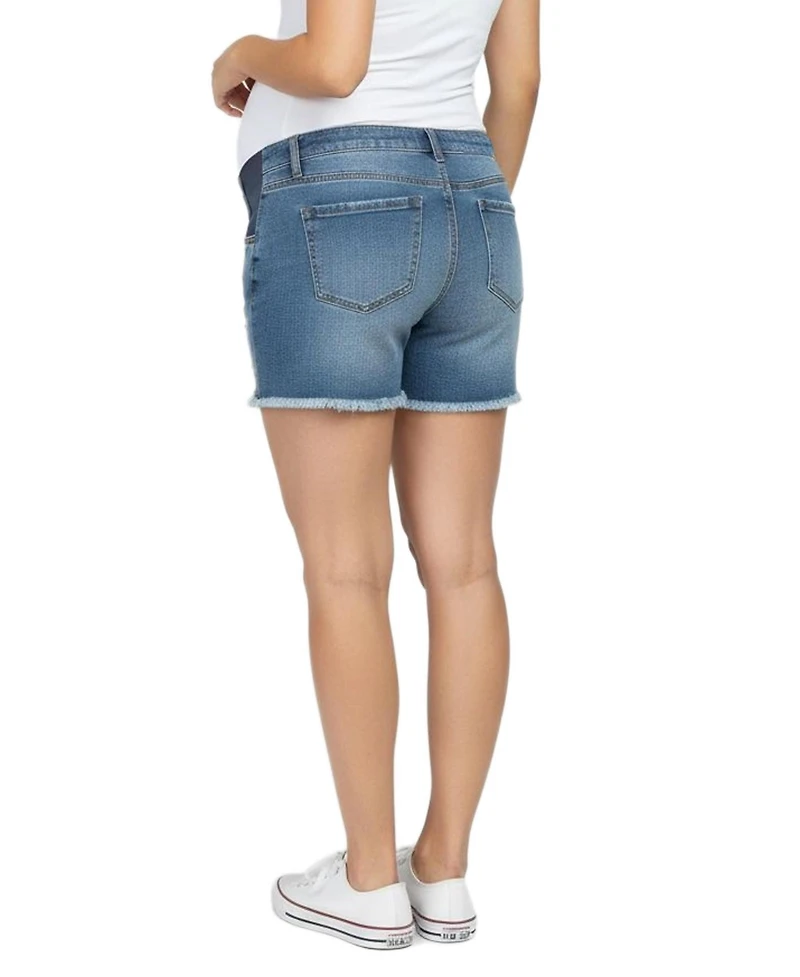 Motherhood Maternity Under the Belly Cut Off Denim Short